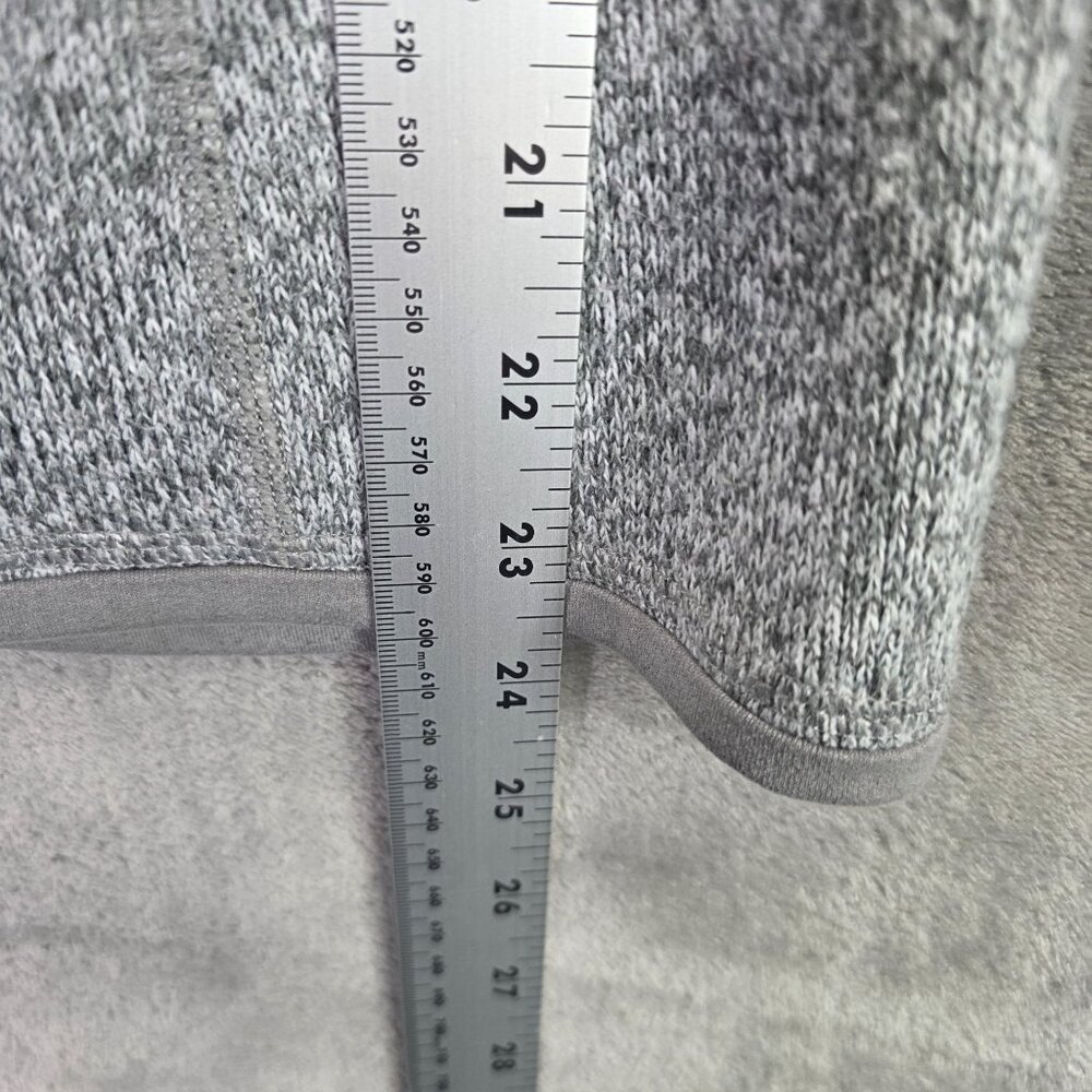 Womens Patagonia Gray 1/4 Zip Fleece Pullover Sweater Long Sleeve Polyester M - Picture 7 of 8